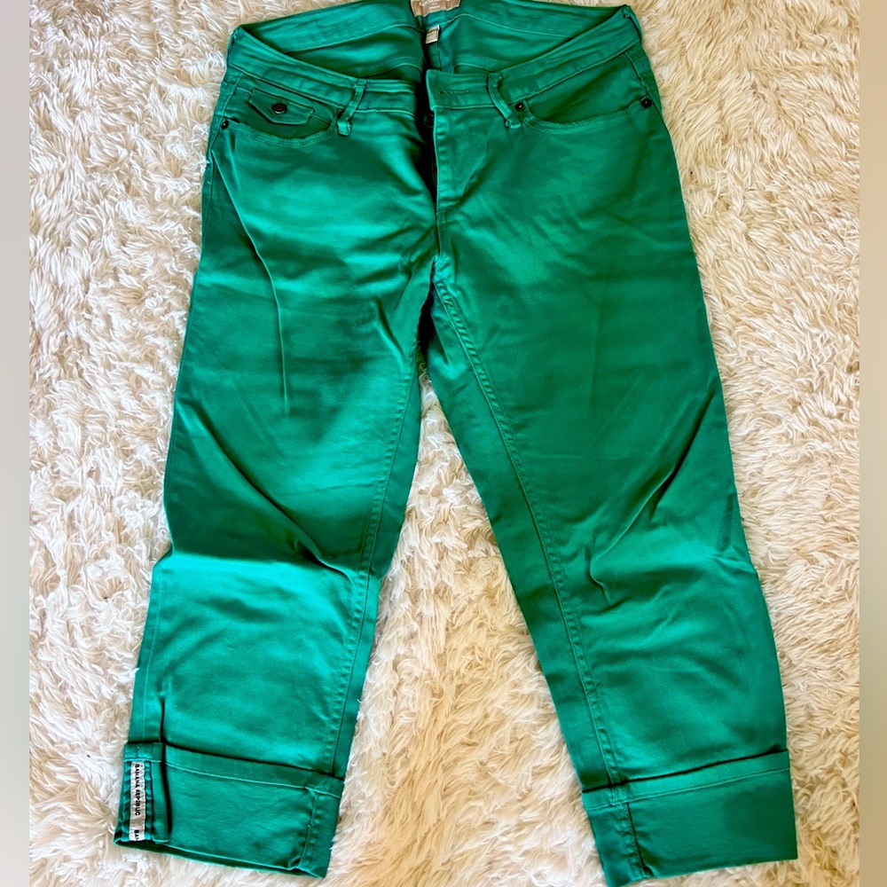 Greenish crop jeans
